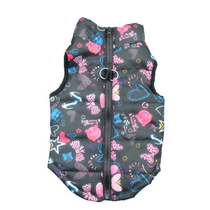 Hot Sale Pet Dog Winter Jacket Vest Fashion Pet Cartoon Cute Cloth Dog Cloth Dog Winter Cloth Pet Vest New Winter Warm Parkas*5