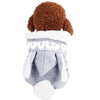 New Dog Clothes Pet Polyester-cotton Hooded Jacket Dog Warm Winter Thickening Jumpsuit 4-legged Grey Pink Clothes Costume #y