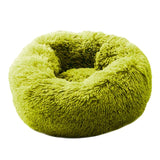 Super Soft Dog Bed Round Washable Long Plush Dog Kennel Cat House Velvet Mats Sofa For Dog Chihuahua Dog Basket Pet Bed