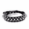 Transer Pet Dog Supplies PU Leather Punk Rivet Spiked Dog Collar Pet Collars For Small Dog Cat 80124