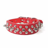 Transer Pet Dog Supplies PU Leather Punk Rivet Spiked Dog Collar Pet Collars For Small Dog Cat 80124