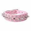Transer Pet Dog Supplies PU Leather Punk Rivet Spiked Dog Collar Pet Collars For Small Dog Cat 80124