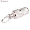 Transer Pet Supply Silver Aluminum Alloy Pet Dog Cat ID Tags Collar Attached Address Label Empty Tube 80103