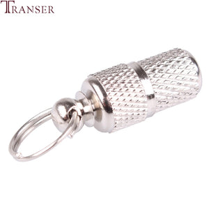 Transer Pet Supply Silver Aluminum Alloy Pet Dog Cat ID Tags Collar Attached Address Label Empty Tube 80103
