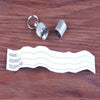 Transer Pet Supply Silver Aluminum Alloy Pet Dog Cat ID Tags Collar Attached Address Label Empty Tube 80103