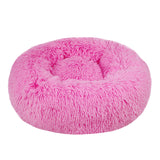 Warm Fleece Dog Bed Round Pet Lounger Cushion For Large Dogs Cat Winter Dog Kennel Christmas Puppy Mat