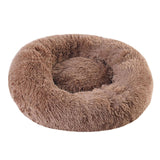 Warm Fleece Dog Bed Round Pet Lounger Cushion For Large Dogs Cat Winter Dog Kennel Christmas Puppy Mat