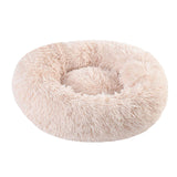 Warm Fleece Dog Bed Round Pet Lounger Cushion For Large Dogs Cat Winter Dog Kennel Christmas Puppy Mat