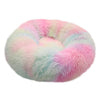 Warm Fleece Dog Bed Round Pet Lounger Cushion For Large Dogs Cat Winter Dog Kennel Christmas Puppy Mat