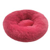 Warm Fleece Dog Bed Round Pet Lounger Cushion For Large Dogs Cat Winter Dog Kennel Christmas Puppy Mat