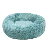 Warm Fleece Dog Bed Round Pet Lounger Cushion For Large Dogs Cat Winter Dog Kennel Christmas Puppy Mat