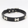 Transer Pet Dog Supplies Alligator PU Leather Bone Pet Necklace Accessory Pet Supply Dog Collar For Small Medium Dog 80124